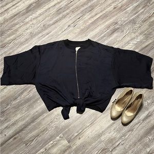 Anthropologie Hei Hei Zip Up Crop Jacket - XL